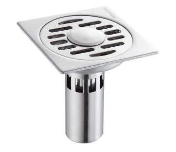 不銹鋼拉絲洗衣機地漏RF-744B（深水封）