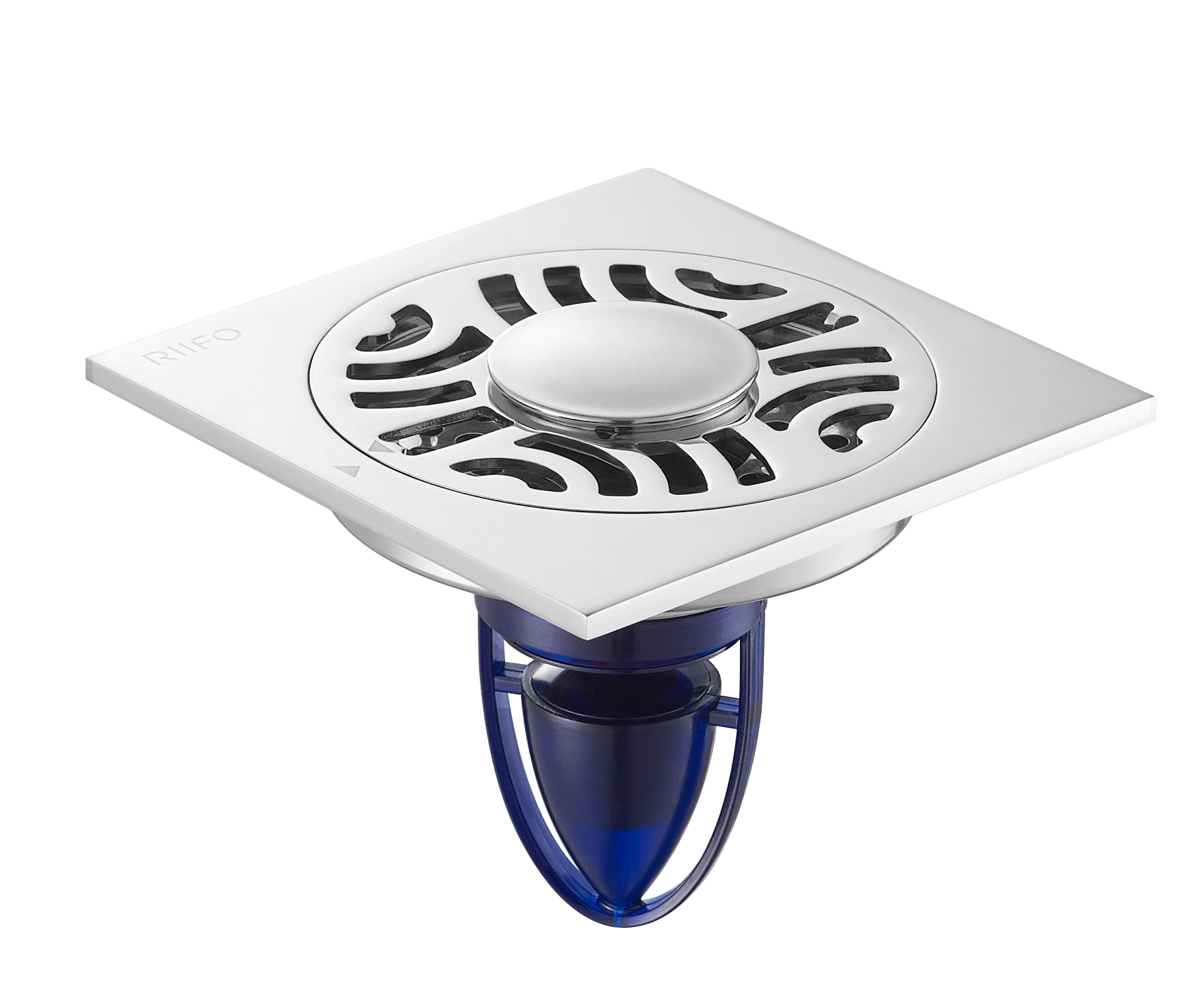 不銹鋼洗衣機地漏RF-79016B（鎳拉絲）（磁懸浮）