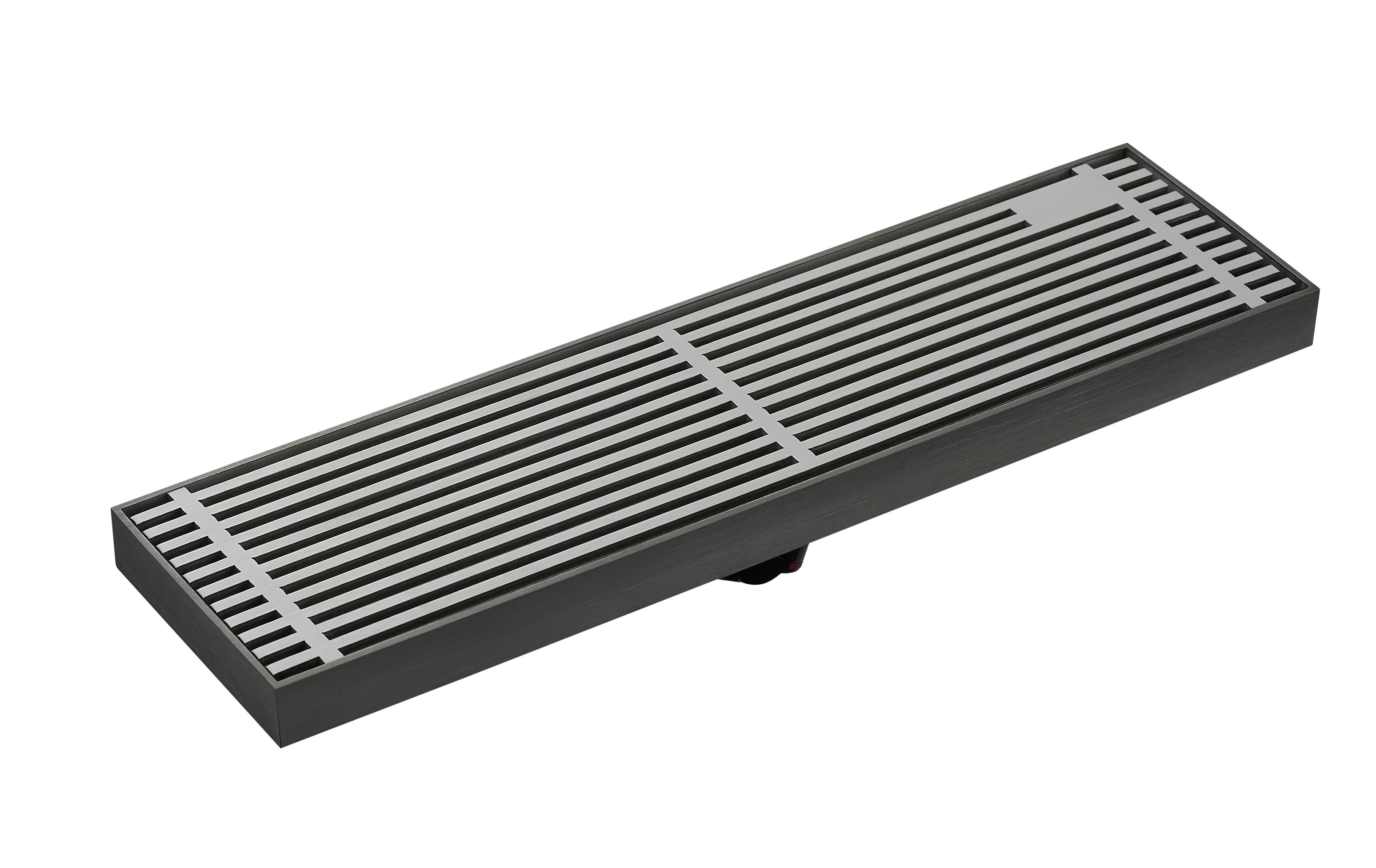 不銹鋼長條淋浴地漏RF-DC3081Q （300x80）（槍灰色）